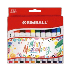 Set x10 Marcadores de Colores Simball Maxi