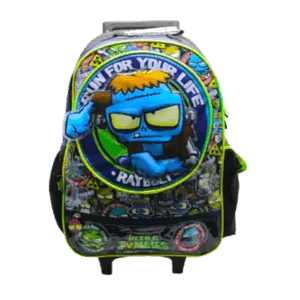 Mochila Escolar c/Carro Zombie 18 Pulgadas OM800 Cresko