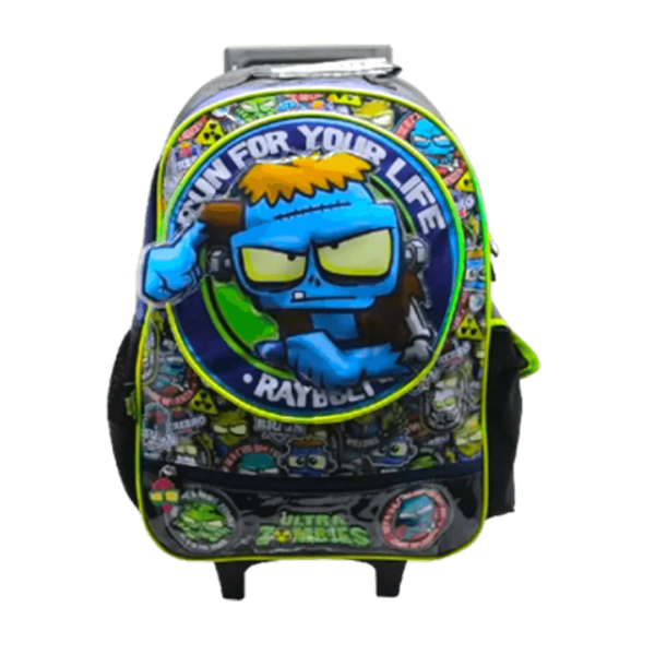 Mochila Escolar c/Carro Zombie 18 Pulgadas OM800 Cresko