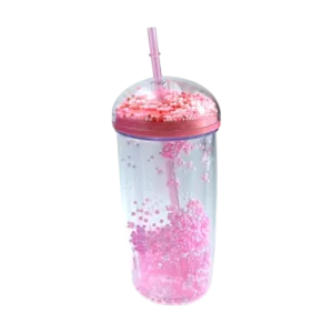 Vaso de Plástico c/Sorbete 17385 Trendy 400ml