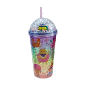 Vaso de Plástico c/Sorbete 17388 Trendy 450ml