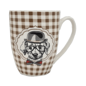 Taza de Cerámica Cónica Mug Jarro Diseño Perros 300ml