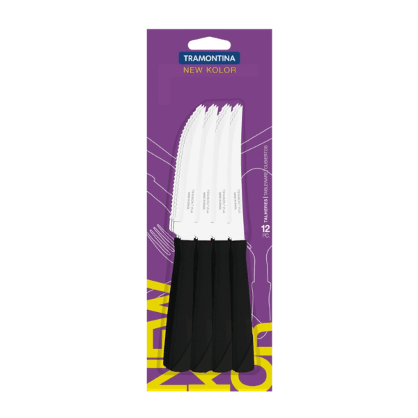 Set x12 Cuchillos Acero Inoxidable New Kolor 23160/904/914 Tramontina