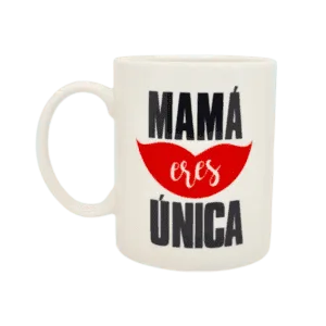 Taza de Cerámica Mamá Eres Única 300ml