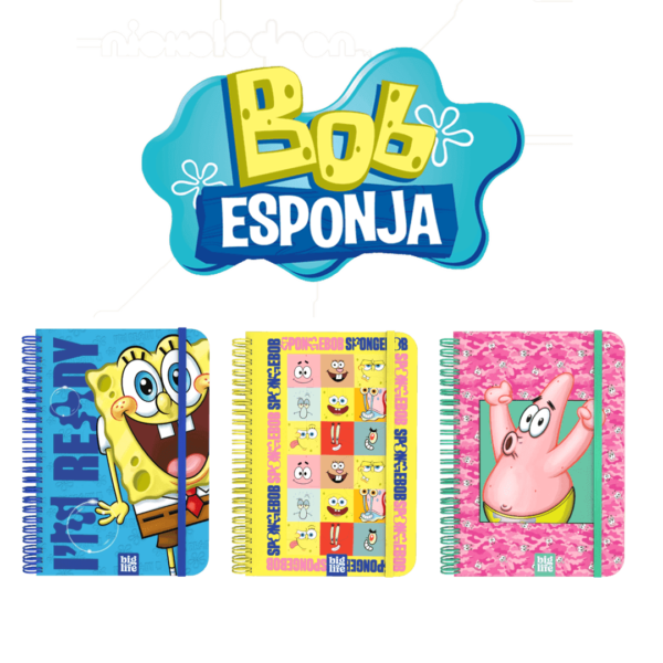 Cuaderno 15x21 A5 Bob Esponja 120 Hojas BigLife - Imagen 3