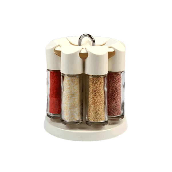 Especiero Giratorio X8 Frascos Vidrios Cocina C4160