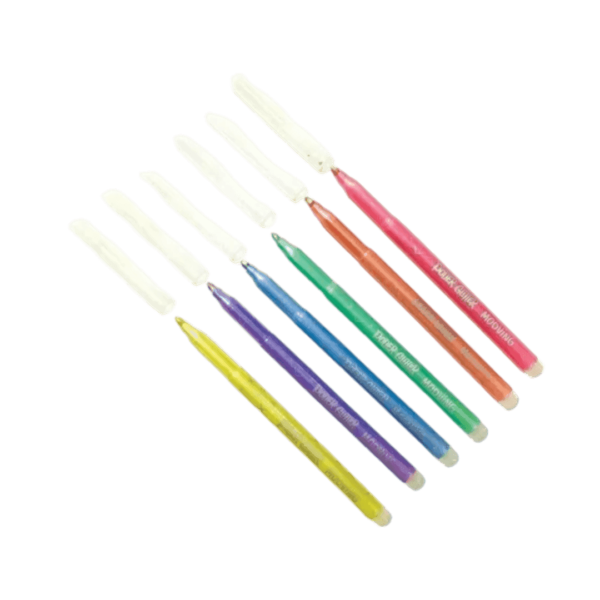 Marcadores Colores Glitter Pastel Poder Mooving x6 - Imagen 2