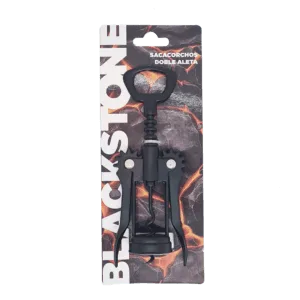 Sacacorcho Acero Inoxidable Doble Aleta Negro Blackstone