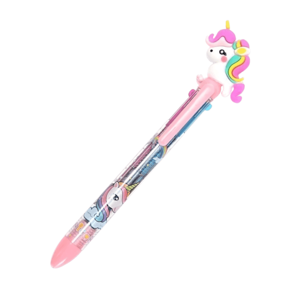 Lapicera Bolígrafo Infantil Varios Colores Unicornio