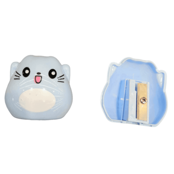 Sacapuntas Plástica Diseño Gato - Imagen 2