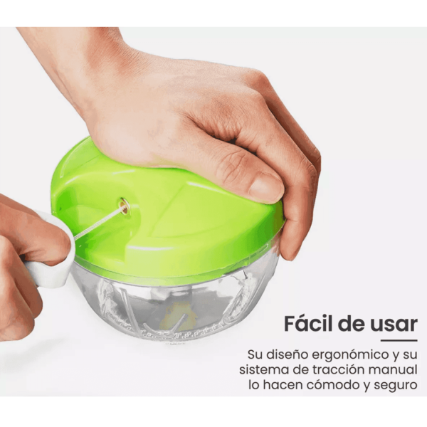 Picador De Verduras A Cuerda Manual - Imagen 3