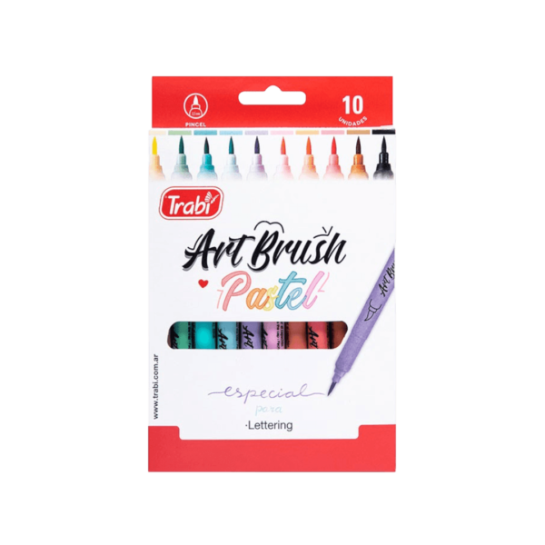 Marcadores de Colores Art Brush Pastel x10 Trabi