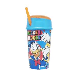Vaso de Plástico Infantil c/Compartimento Para Snacks y Sorbete Cresko 400ml