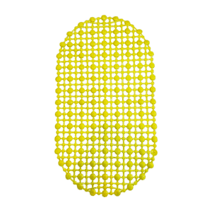 Alfombra Para Baño Circulos De Goma Con Sopapas Antideslizantes 63x33 cm