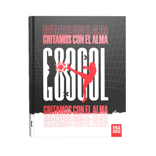 Cuaderno Rayado T/dura Futbol Rojo 48 Hojas BigLife