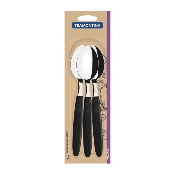 Set x3 Cucharas Acero Inoxidable Ipanema 23363/300/310 Tramontina