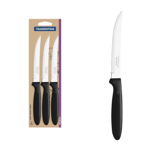 Set x3 Cuchillos Acero Inoxidable Ipanema 23360/305/315 Tramontina - Imagen 2