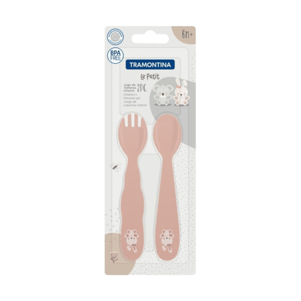 Set x2 Cubiertos Acero Inoxidable Niños Le Petit 23797/402/602 Tramontina