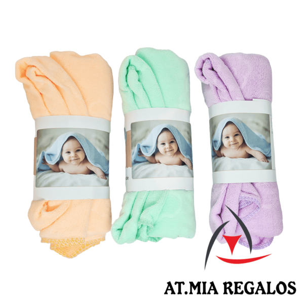 Toalla  Tipo Microfibra Extra Suave Con Diseño 100x150cm Baby Blanket - Imagen 2