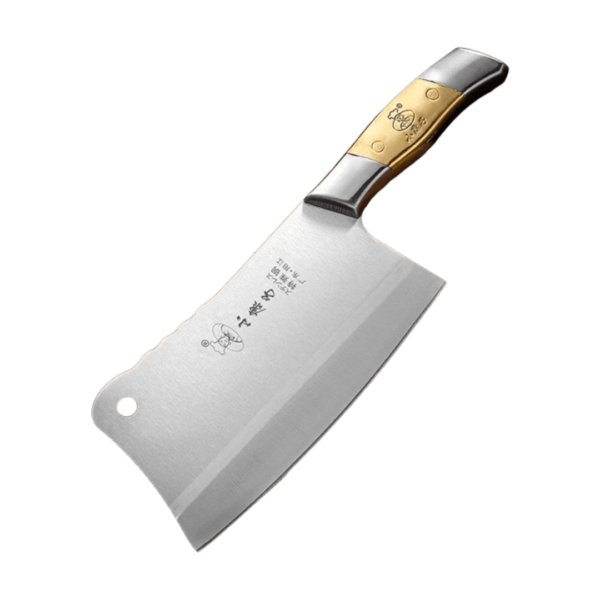 Hachuela Cuchillo Acero Especial Mango Metal Plateado