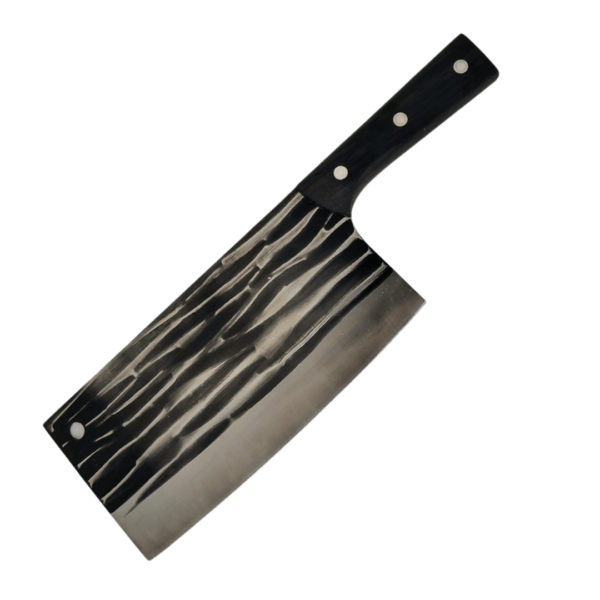 Hachuela Cuchillo Acero Rectangular Mango Madera Negro 6 Pulgadas