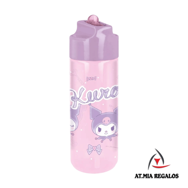 Botella de Plástico Infantil c/Pico Kuromi Cresko 500ml - Imagen 2