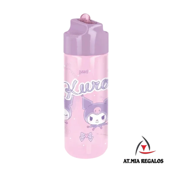Botella de Plástico Infantil c/Pico Kuromi Cresko 500ml - Imagen 2