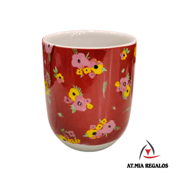 Cuenco de Porcelana 150ml Diseño Manchitas Rojas - Imagen 2