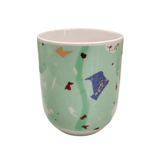 Cuenco de Porcelana 150ml Diseño Manchitas Verdes