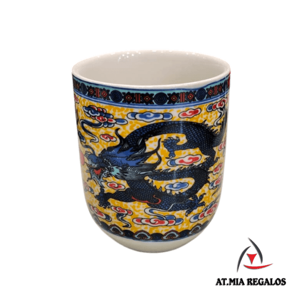 Cuenco de Porcelana 150ml Diseño Oriental Dragones - Imagen 2