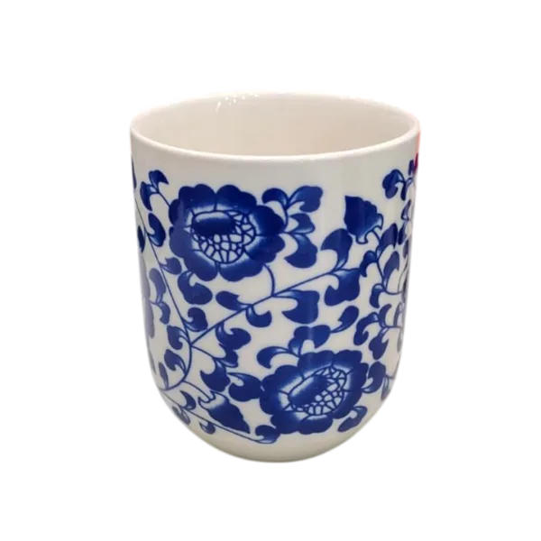 Cuenco de Porcelana 150ml Diseño Flores Azules