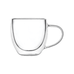 Taza de Doble Vidrio Café Fondo c/Asa 250ml