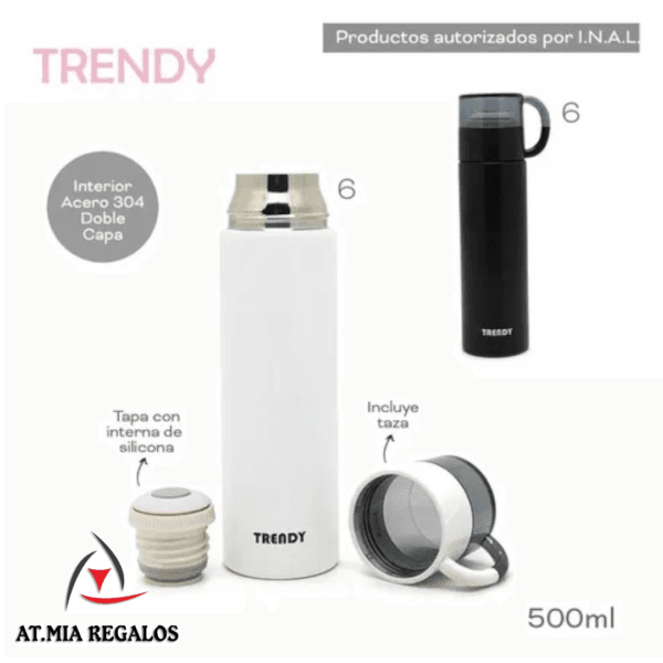 Termo Acero Inoxidable 16444 Trendy 500ml - Imagen 2