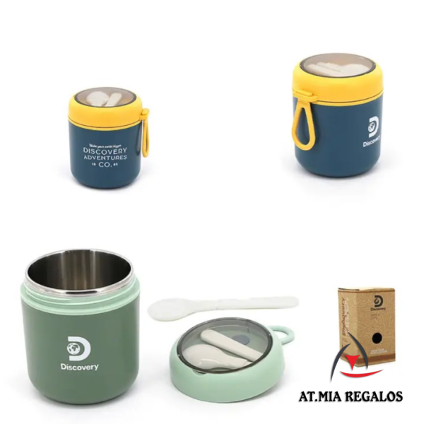 Termo de Alimentos Acero Inoxidable c/Cuchara 14100 Discovery 500ml - Imagen 2