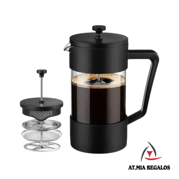 Cafetera Embolo Prensa Francesa Redondo 800ml - Imagen 2