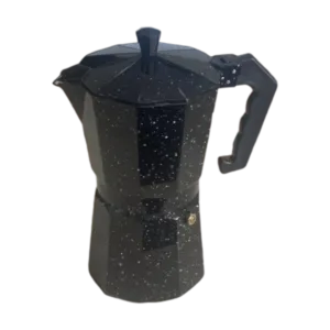 Cafetera Italiana Express Aluminio Negra p/9 Tazas 500ml