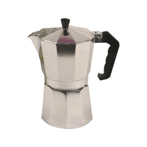 Cafetera Italiana Express Aluminio Plateado p/6 Tazas 300ml