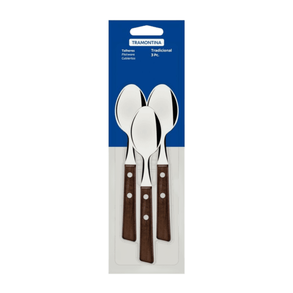 Set x3 Cucharitas Acero Inoxidable Tradicional 22207/300 Tramontina