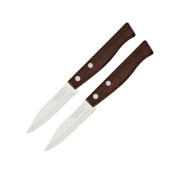 Set x2 Cuchillos Legumbres Acero Inoxidable Tradicional 3 Pulgadas 22210/203 Tramontina