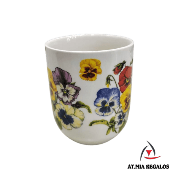 Cuenco de Porcelana 150ml Diseño Flores Varias - Imagen 2