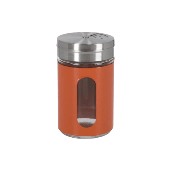 Especiero de Vidrio Acero Inoxidable Colores 80ml