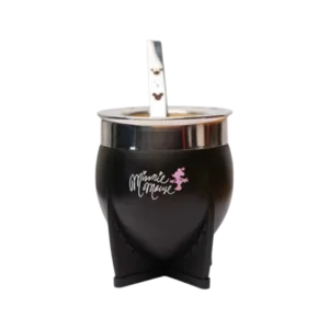Mate Térmico c/Bombilla XL Minnie Negro MatePampa 200ml
