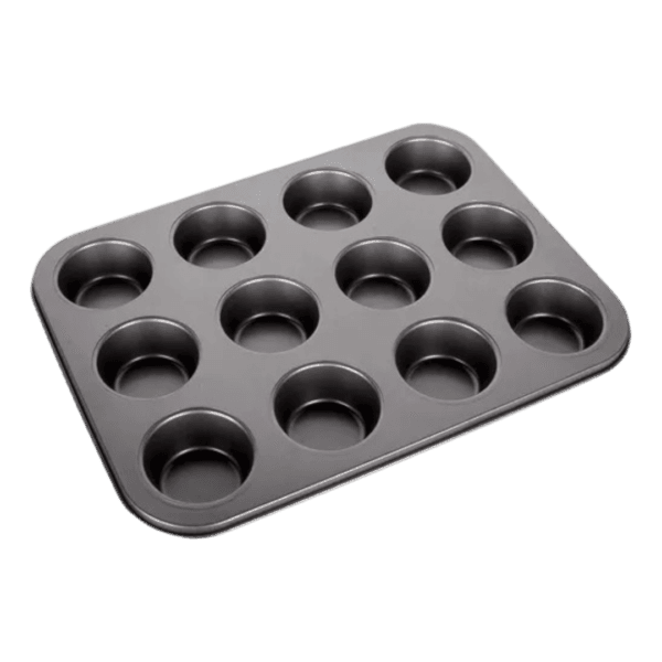 Molde de Teflon para 12 Muffins Cupcakes para Horno