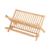 Escurridor de Platos de Madera Dos Pisos Plegable Rejilla Suká