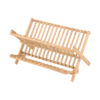 Escurridor de Platos de Madera Dos Pisos Plegable Rejilla Suká