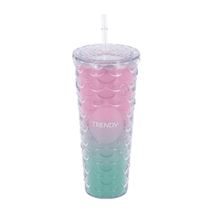 Vaso de Plástico c/Sorbete 19018 Trendy 720ml