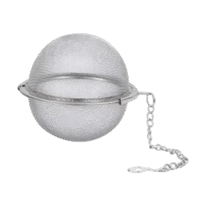 Infusor Para Té Colador Bola Acero Inoxidable c/Cadena 4.5cm