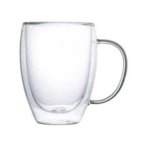 Taza de Doble Vidrio Café Fondo c/Asa 350ml
