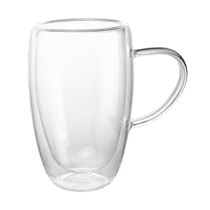 Taza de Doble Vidrio Café Fondo c/Asa 450ml