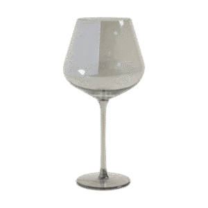 Set x6 Copas de Vidrio Para Vino Grande Diseño Gris 700ml